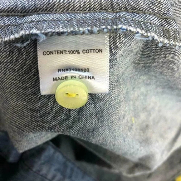 Adventure time Lemongrab denim shirt Welovefine mens XXL - Picture 8 of 9